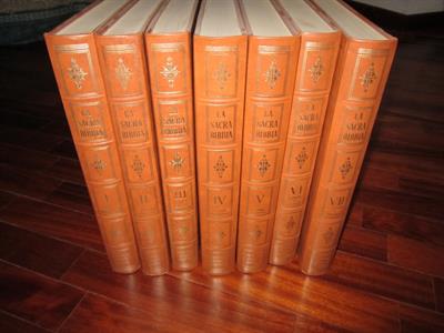 LA SACRA BIBBIA F.lli Fabbri Editori 7 volumi