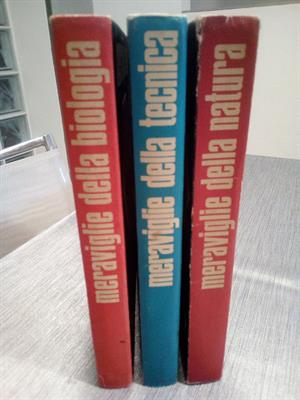 MERAVIGLIE della Tecnica, Natura, Biologia. 3 vol