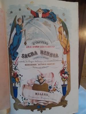 SACRA BIBBIA -Mons. MARTINI- 1862() - PAGNONI Editore, ottime condizioni - Foto 4