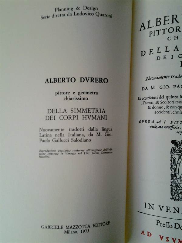 Foto 2DURERO - Della simmetria dei corpi humani, tipo pergamena