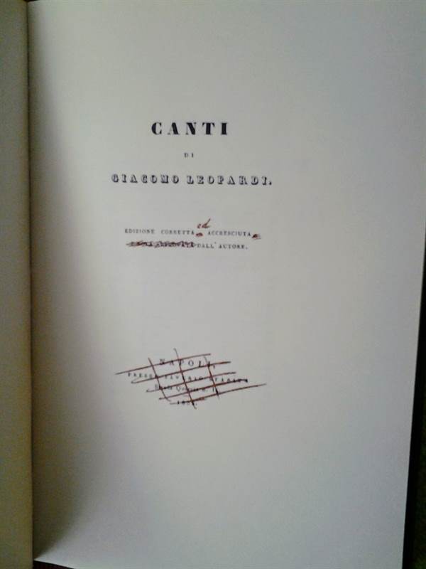 Foto 5LEOPARDI - Canti e Operette Morali, colore verde