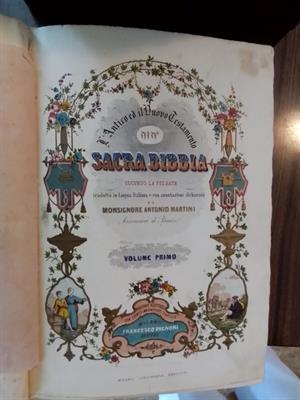 SACRA BIBBIA -Mons. MARTINI- 1862() - PAGNONI Editore, ottime condizioni - Foto 2