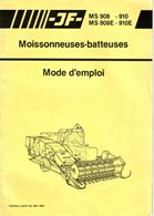 Manuale di uso e manutenzione per mietitrebbia JF