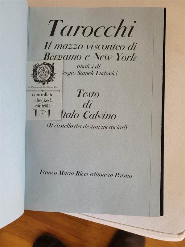 Foto 3Libro Tarocchi mazzo visconteo testo di Calvino