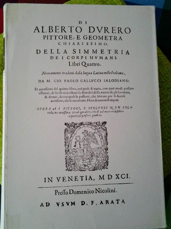 Foto 4DURERO - Della simmetria dei corpi humani, tipo pergamena