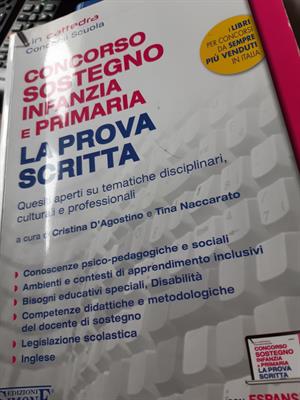Concorso sostegno infanzia e primaria-la prova scritta