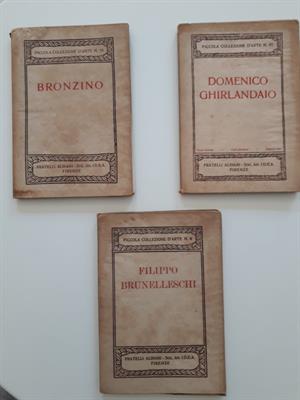 Storia dell’Arte. 3 Volumi - Bronzino, Brunelleschi, Ghirlan