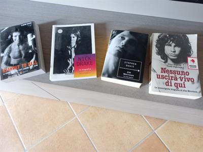 Libri biografici su Jim Morrison, Bon Scott e Nick Drake