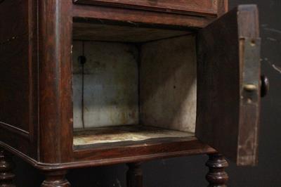 Comodino porta pitale in legno e marmo - Foto 6