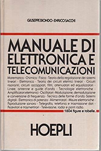 Manuale di elettronica e telecomunicazioni in, in ottime condizioni