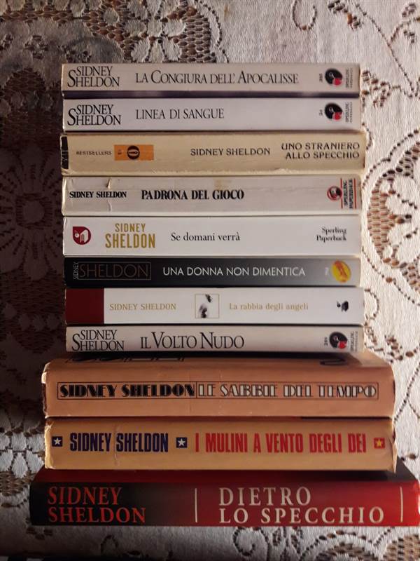 11 romanzi di Sidney Sheldon, ottimo stato