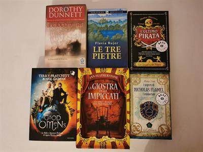 Lotto sei libri avventura e thriller, di T. Pratchett e altr