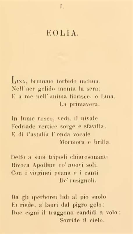 PRIMAVERE ELLENICHE. Poesie di Giosuè Carducci EBOOK