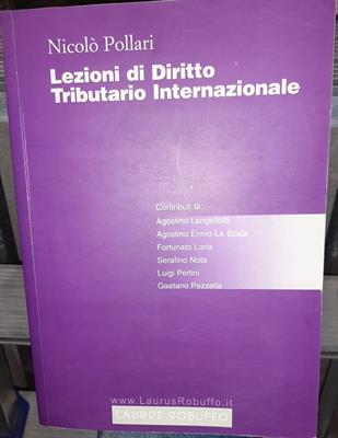Lezioni di diritto tributario internazionale