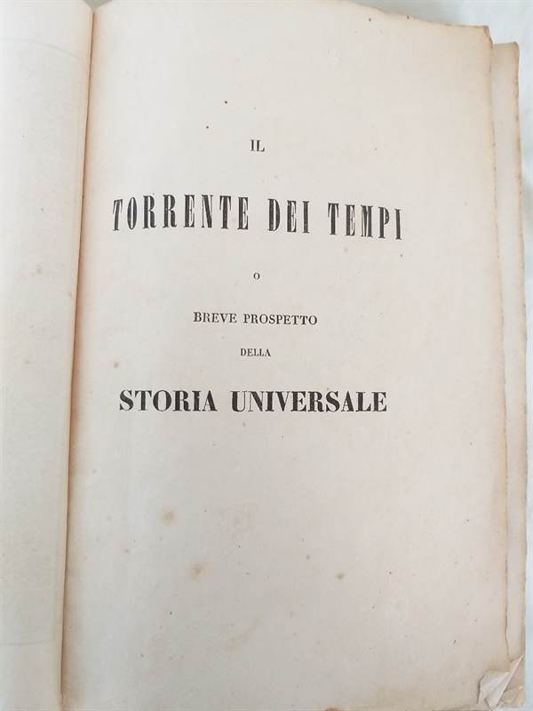 Foto 8Libro antico Il Torrente dei Tempi, Sino all’anno 1844, in buone condizioni