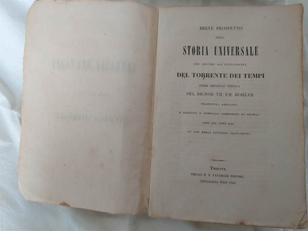 Foto 5Libro antico Il Torrente dei Tempi, Sino all’anno 1844, in buone condizioni