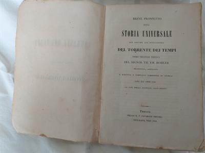 Libro antico Il Torrente dei Tempi, Sino all’anno 1844, in buone condizioni - Anteprima 5