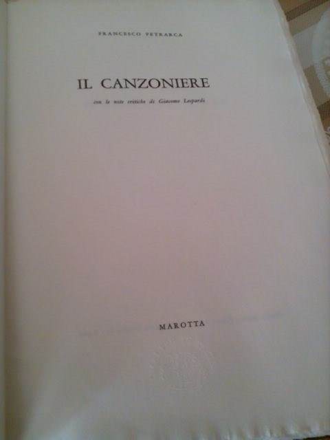 Foto 5PETRARCA Il Canzoniere