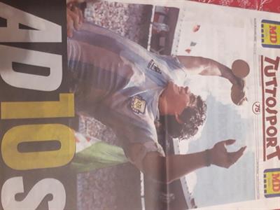Maradona - Quotidiano tuttosport in ricordo di