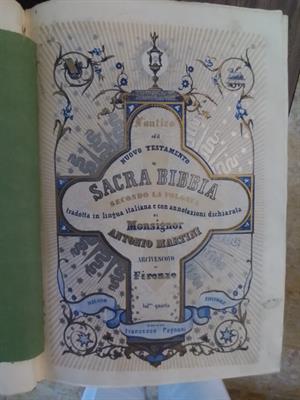 SACRA BIBBIA -Mons. MARTINI- 1862() - PAGNONI Editore, ottime condizioni - Foto 5