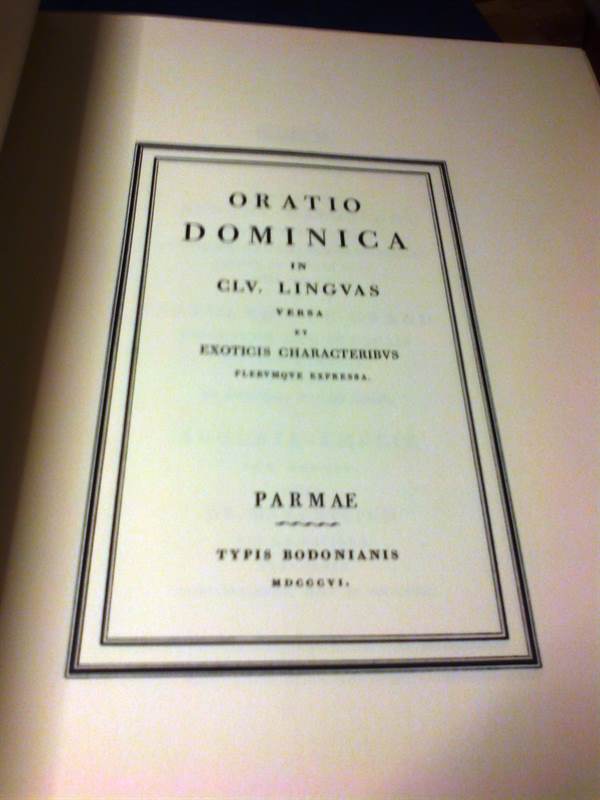 Foto 4BODONI Oratio Dominica