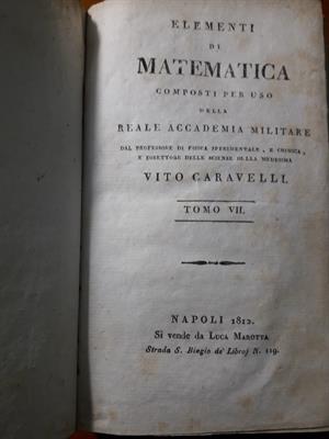 Elemmenti di Matematica, V.Caravelli, Napoli 1812